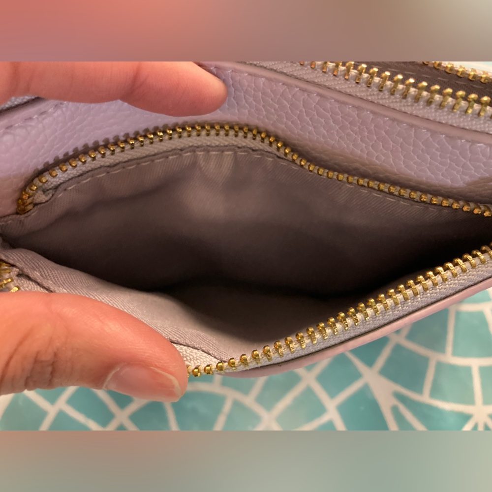 🙂TODAY***$9***A New Day lavender double zip wristlet with removable strap. - Picture 4 of 5